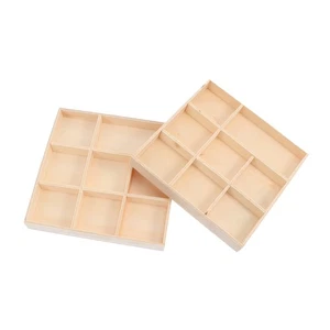 2 cajas de madera pintadas a mano hágalo usted mismo cajas de regalo decorativas para Navidad - Imagen 1 de 12
