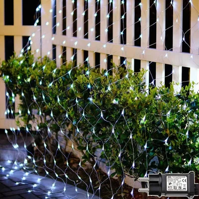 3M X 2M Rete Di Luci Albero Di Natale, 200 LED Rete Luminosa Da Esterno, 8 Modal - Immagine 1 di 4