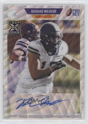 2021 Leaf Pro Set Metal 1989 Silver Wave /15 Rashad Weaver Rookie Auto RC - Image 1 of 2