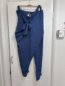 Zanzea Ladies Light Weight Summer Trousers Blue New With Tags 5XL - Picture 1 of 5