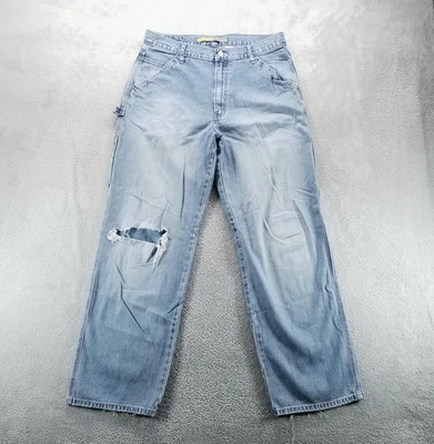 VTG Silvertab Baggy Jeans Mens 34x34 Blue Carpenter Skater Y2K Grunge - Image 1 of 4