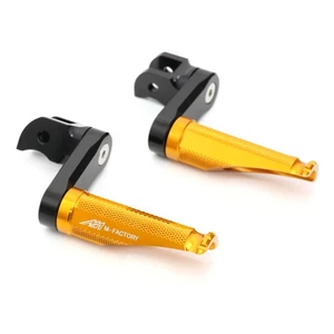 SHINOBI 1.5 inch Lower Front Foot Pegs Gold For Honda VFR1200F 10-16 15 14 13 12 - Picture 1 of 6