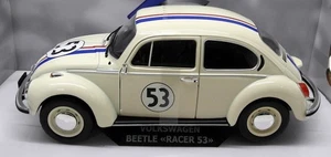 Solido 1/18 Scale Diecast - S1800505 VW Beetle Race #53 Herbie White Model Car - Picture 1 of 10