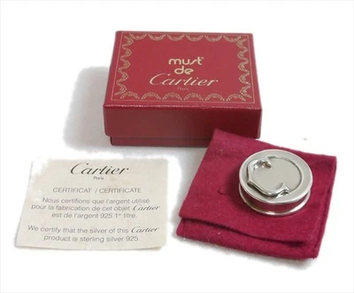 Authentic Cartier Vintage pill case accessory case Sterling Silver #8335 - Image 1 of 4