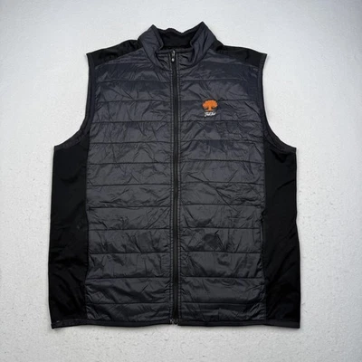 Chaleco FootJoy Para Hombres Grande Negro Acolchado Golf Cremallera Completa Roble Aislamiento Nacional Foto 1 de 4