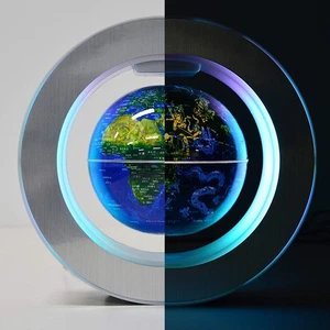 Mappa del Mondo Galleggiante a Levitazione Magnetica con Costellazioni Luce LED Globo 2... - Foto 1 di 9
