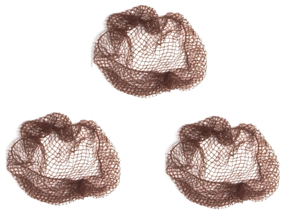 3 X Ladies Slumber Hair Nets Elasticated Mesh Styling Large Silky Sleep In Net - Image 1 of 4