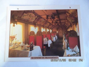 CARTE FICHE TRAIN LE CONFORT DU TRANSSIBERIEN - Imagen 1 de 1