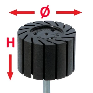 TYROLIT Gummikörper f. Schleifhülsen Ø 10-75mm Auswahl Schleifbandkörper - Bild 1 von 2