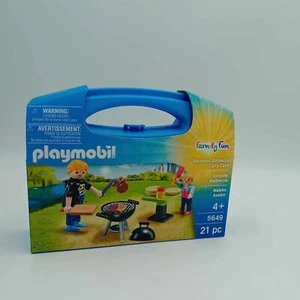 PLAYMOBIL 5649 Papa beim grillen Barbecue Family Fun Koffer Grill Grillparty NEU - Picture 1 of 6