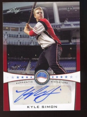 Kyle Simon 2013 Leaf Auto Rookie Serial #d 1/5 - Image 1 of 2