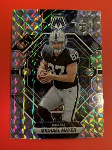 2023 PANINI MOSAIC MICHAEL MAYER ROOKIE SILVER PRIZM SP #349 LAS VEGAS RAIDERS - Picture 1 of 2