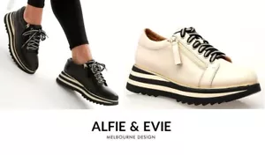Alfie and Evie Leather Fashion Comfort Dress Zip Sneakers Alfie & Evie Hosting - Picture 1 of 14