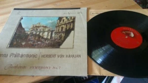 BEETHOVEN Symphony #7 - Karajan, Vienna original isdue lp textured cover vg - Foto 1 di 1