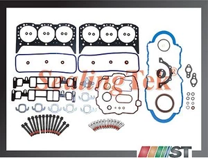 Juego completo de juntas de motor Vortec Fit 96-06 GM 4,3 L V6 con kit de pernos motor 4300 CPI - Imagen 1 de 1