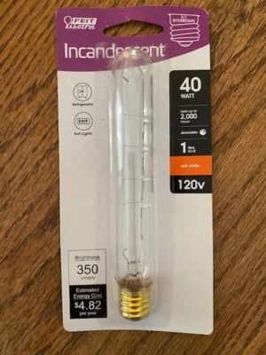 Feit Electric BP40T61/21F Appliance Bulb 40W 2 Pack - Image 1 of 2