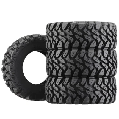 GPM 1.33 Inch High Adhesive Crawler Rubber Tires 64x24mm w/Foam Inserts : TRX4M - Image 1 of 4