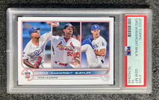 2022 Topps NL Wins Leaders Urias/Wainwright/Buehler #105 L.A./StL PSA 10 GEM MT