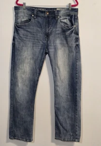 T.K. Pantalones de mezclilla azul bota ajustada para hombre Axel talla 36x32 medida 36x29,5 - Imagen 1 de 12