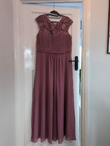 Ever Pretty Purple Orchid/Dusty Pink Bridesmaid Dress XL/18