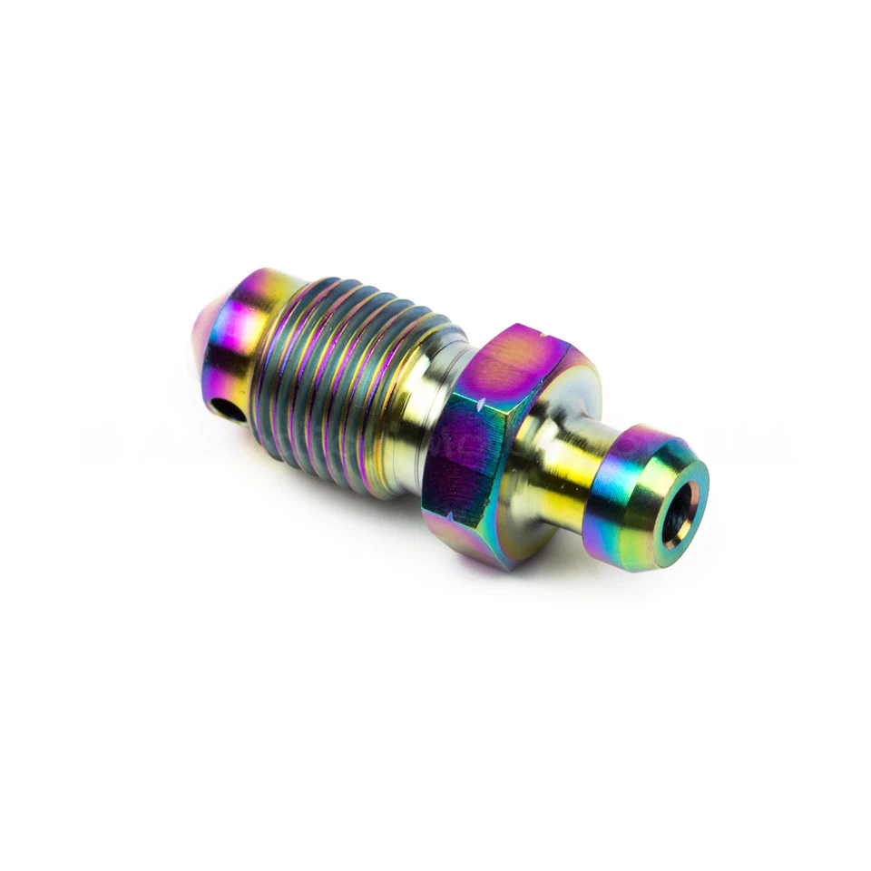 ADDICTION 1x Vite Nipplo Spurgo Titanio Arcobaleno M10x 1.0 per Ducati 848, 999 Pinza Posteriore