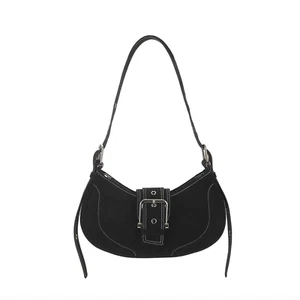 OSOI_HOBO BROCLE BAG - DENIM BLACK - Picture 1 of 8