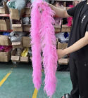 2 3 4 6PLY Fluffy Ostrich Feathers Boas for Wedding Dress Plume Shawl Decoration