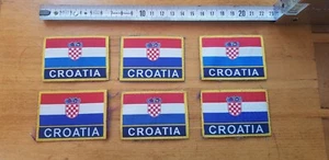 CROATIA FLAG EMBLEM UNIFORM ARM CHEST PATCH WAR FOR INDEPENDENCE HOMELAND WAR - Picture 1 of 6