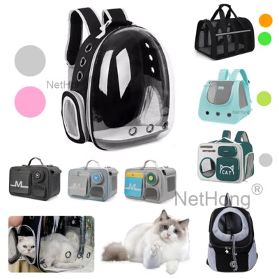 Large Pet Carrier Bag Portable Soft Fabric Folding Dog Cat Puppy Travel Bags UK` - Image 1 of 4