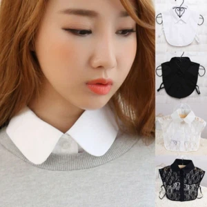 Halskette Bluse Falsch Vintage Abnehmbar Fake Shirt Tops Kragen Revers Damen - Bild 1 von 10