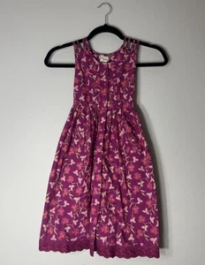 April Cornell Cornelloki Floral Sleeveless Dress Pocket 5/6 Vintage Tiered Flare - Picture 1 of 6