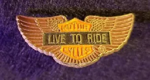 Harley Davidson - Live To Ride - Pin Eagle Wings - Estilo II - Nuevo y sin usar - Imagen 1 de 1