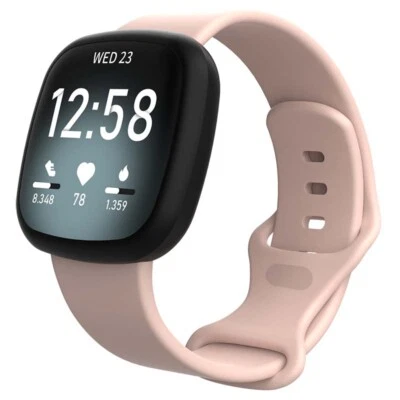 Correa de reloj StrapsCo de goma de silicona Infinity para Fitbit Sense Foto 1 de 2