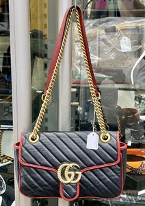 Authentic GUCCI GG  Leather Chain Shoulder Bag 443497 - 525040 - Bild 1 von 18