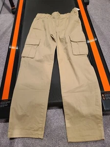NWT Boy's Old Navy Loose Taper Built-in Flex Cargo Pants Beige 10-12 L Large Tan - Picture 1 of 4