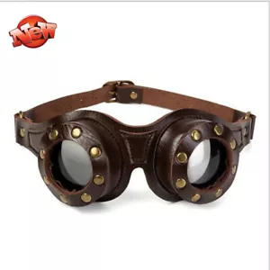 Halloween Goggles Steampunk Glasses Vintage Retro Welding Punk Gothic Cosplay - Picture 1 of 5
