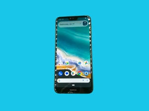 Nokia 7.1 (2018) Smartphone TA-1157 32GB Black, Unlocked, Used, Cracked Glass - Afbeelding 1 van 5