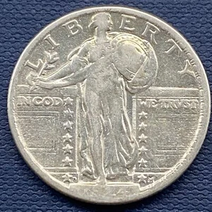 1924 D Standing Liberty Quarter 25c Better Grade Cleaned #54587 - Picture 1 of 2
