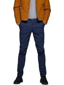 JACK&JONES Pantalón Chino Hombre JJIMARCO JJBOWIE SA -delgado Fit Azul - Verde - Imagen 1 de 10