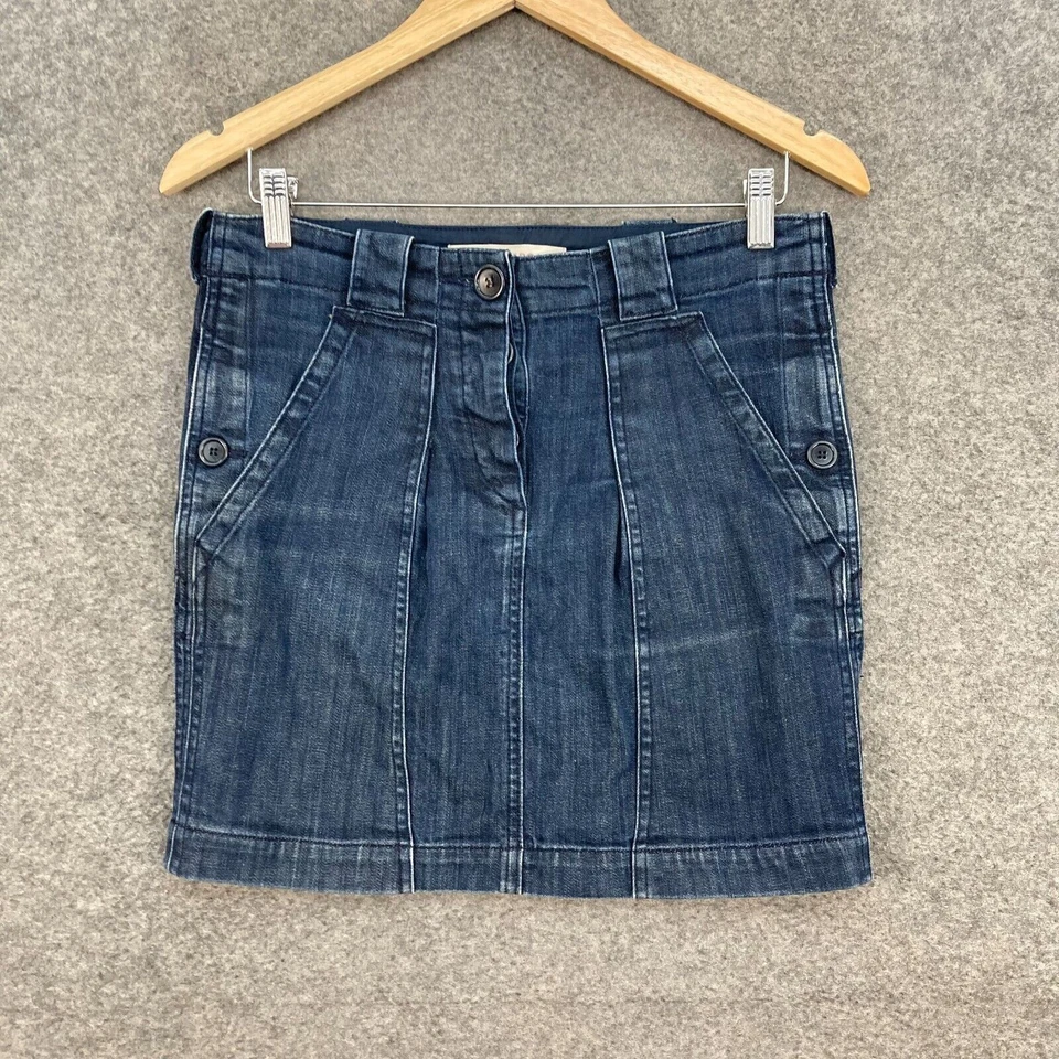 Falda Country Road Mujer Talla 8 Denim Azul Mini Bolsillos Corta Patinador 10505 Foto 1 de 4