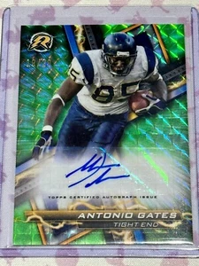 2023 Topps Composite ANTONIO GATES RA-AG Resurgence AUTO GREEN #/20 Chargers - Picture 1 of 2