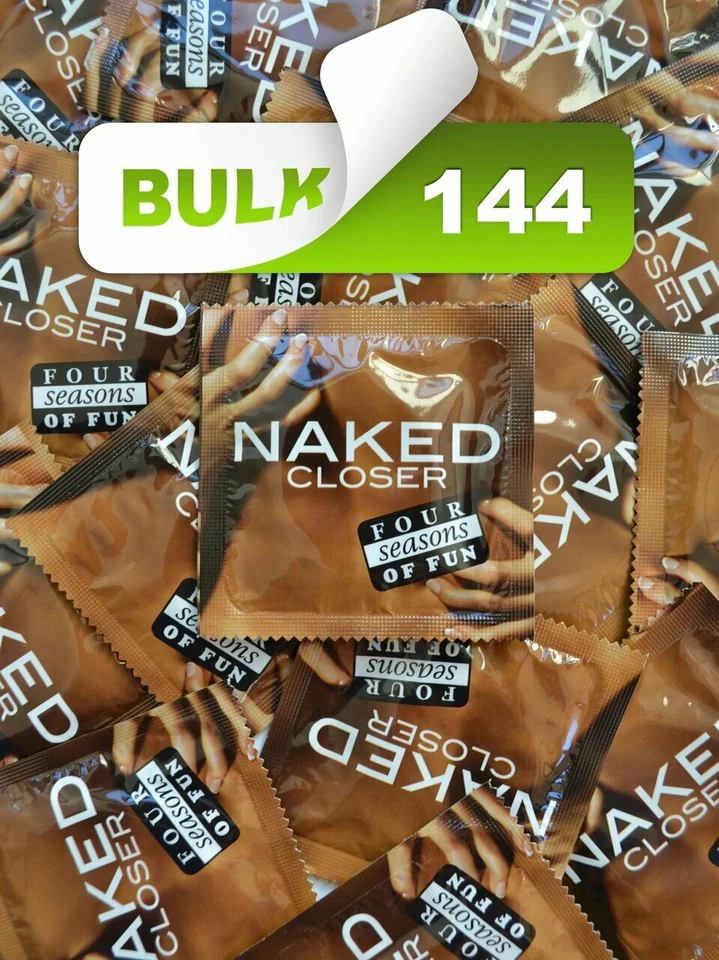 Four Seasons Naked Closer Fit 49mm Condoms (144 Bulk Box) - image 1 of 3