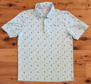 Puma AP Lemons Polo, Mint Green, Large, *Genoa Lakes GC*, EUC! - Picture 1 of 9