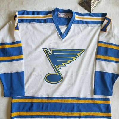 Camiseta deportiva auténtica de finales de los 70 St Louis Blues Stall and Dean tipo proto talla 52 Foto 1 de 4