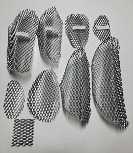 2003 SUZUKI HAYABUSA GSXR 1300 CHROME FAIRING & TAIL GRILLS SCREENS MESH VENT - Bild 1 von 7