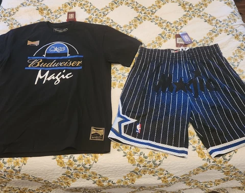 Mitchell And Ness Orlando Magic size XL Shorts And T-shirt Lot of 2. $120 Cover