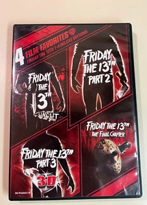 Friday the 13th DVD, 1 Uncut, Part 2, Part 3 3D, 4 The Final Chapter, Bonus - Picture 1 of 2