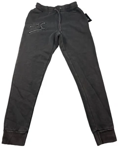 International Concepts Sweatpants Mens size XS Black Washed Tapered Leg New Pull - Picture 1 of 8