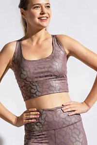 Geo Foil Print Sports Bra - Picture 1 of 2