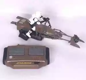 Star Wars Air Hogs Remote Control RC Speeder Bike Toy 2015 Spin Master TESTED - Picture 1 of 5